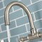 Kingston Brass Indstrl Style Wheel Handle Bridge Bathroom Faucet W/Pop-Up Drain, Nkl KS2178RX - alternate 2